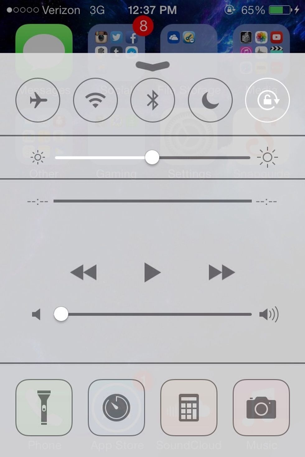 Brightness; Keep it at a reasonable level. You don't need your brightness to be at full capacity. The half-way point is perfect. Pull the brightness down when in dark areas to conserve more battery.