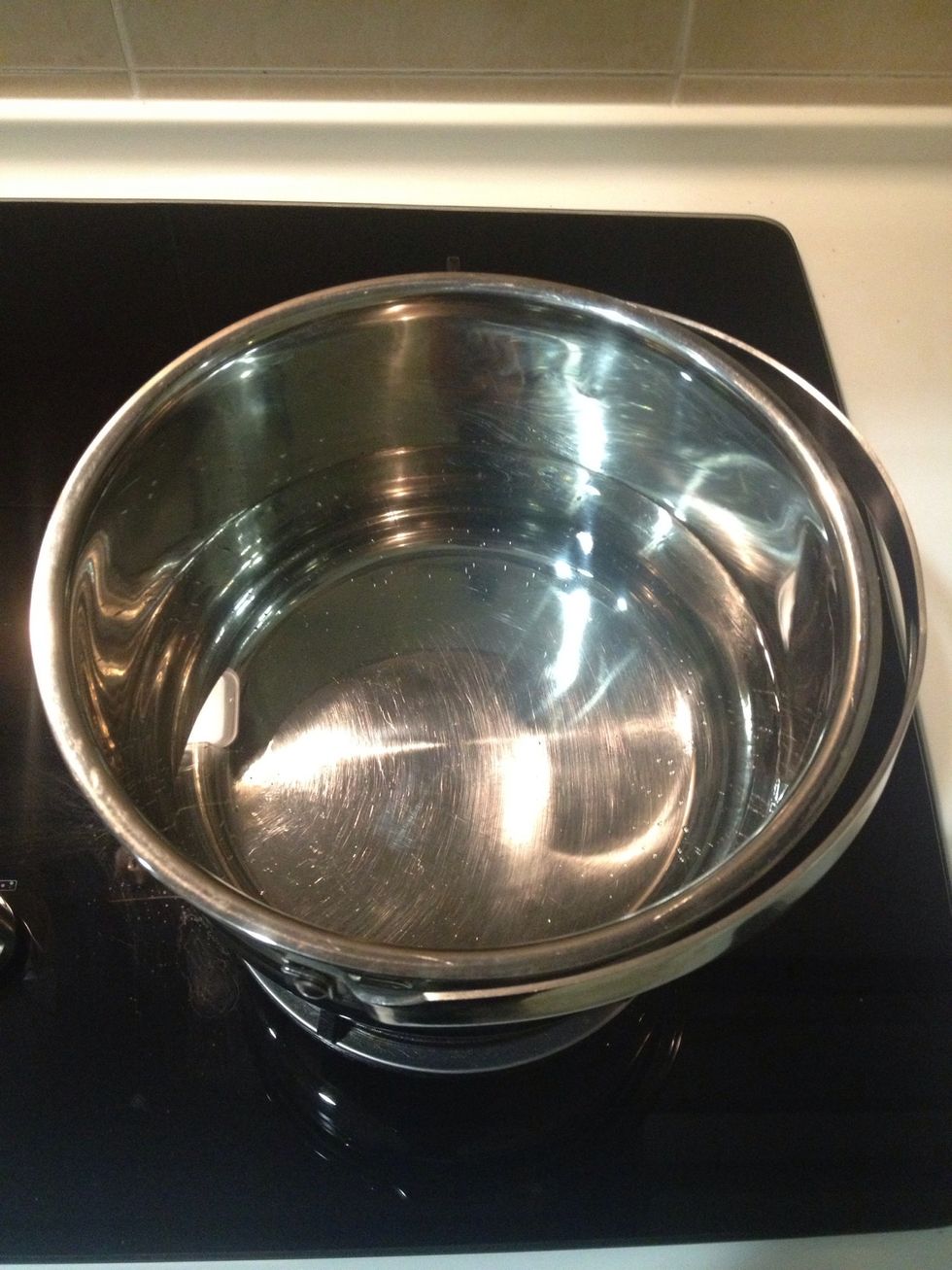 Bring a pot of water to boil.