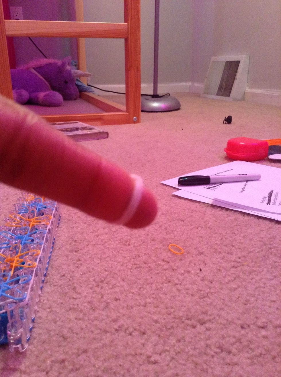 Bring it over your one finger