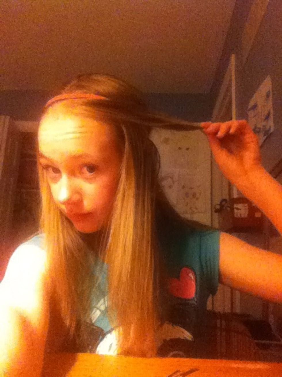 Bring it to the side of your head