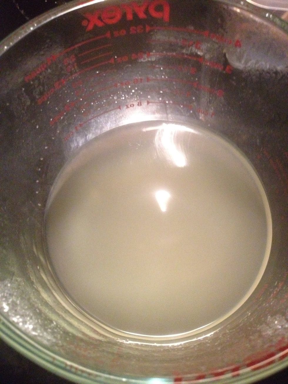 Bring Lemon juice to the boil in the microwave oven 3 mins should do