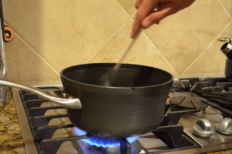 Bring mixture to boil. Let cool for 8 to 10 minutes.