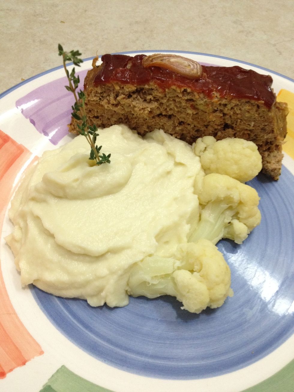 Bring the components together on one dish.