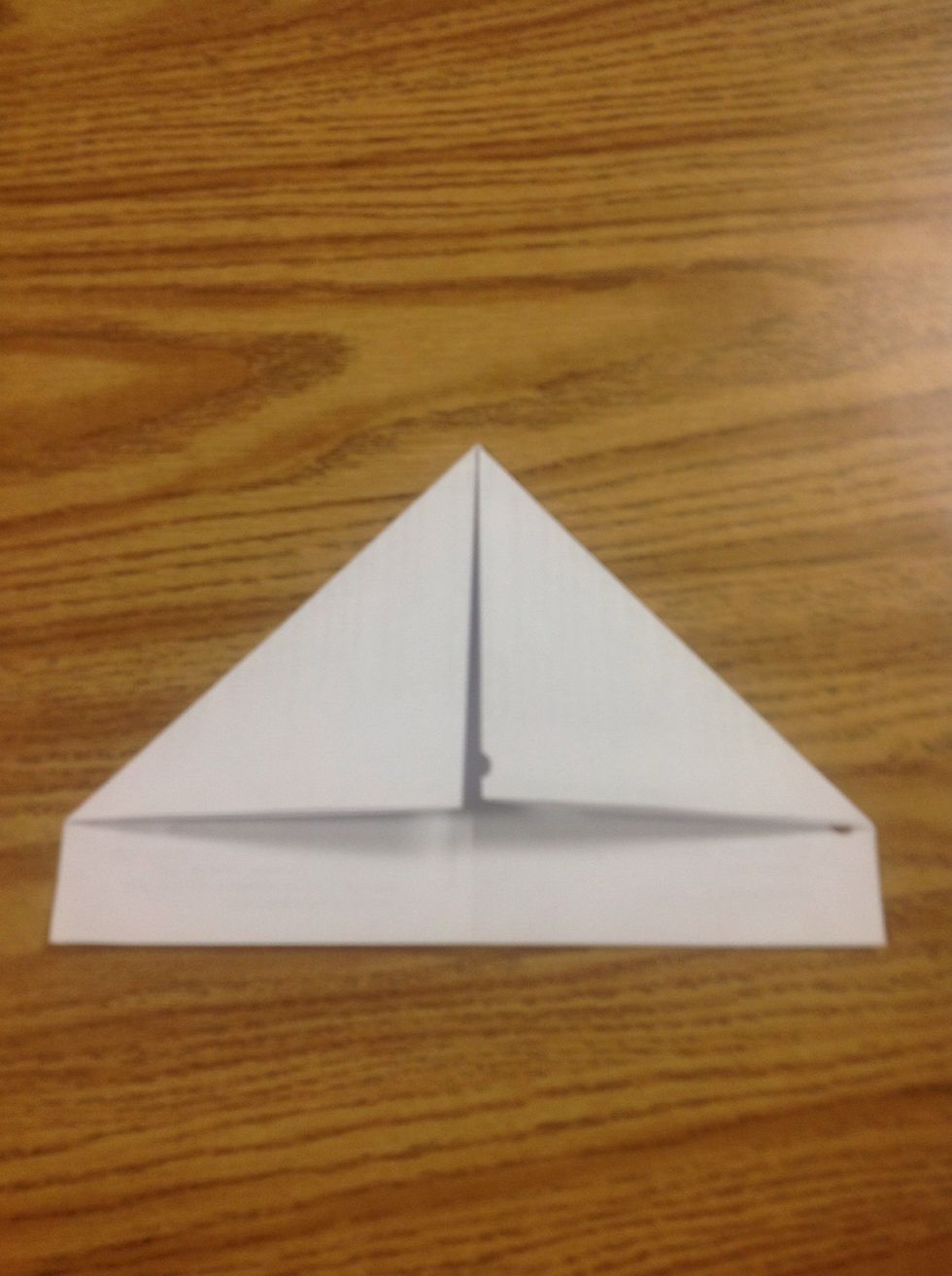 Bring the corners to the center line