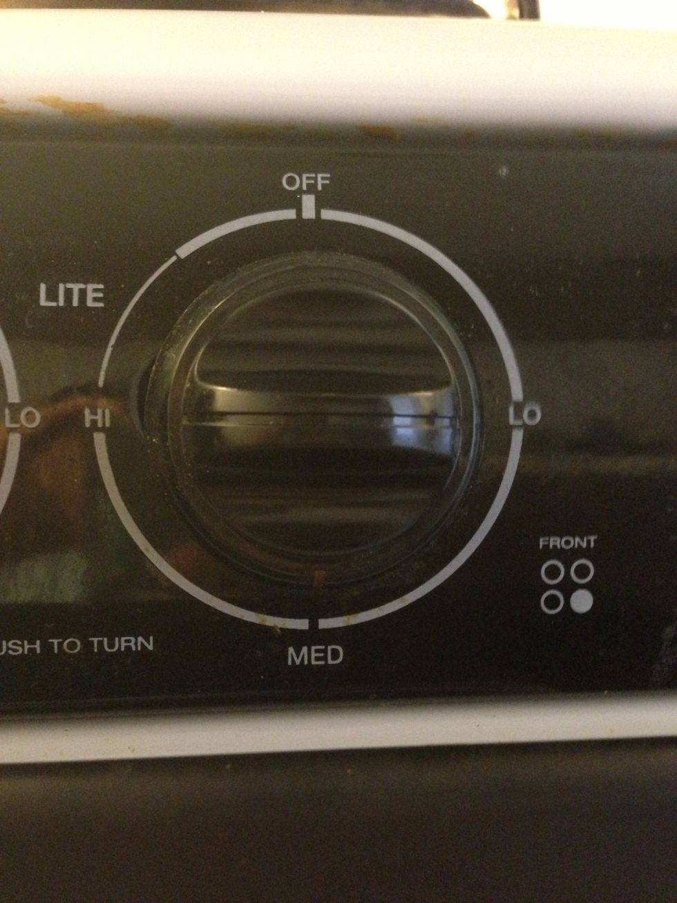 Bring the heat from high to medium