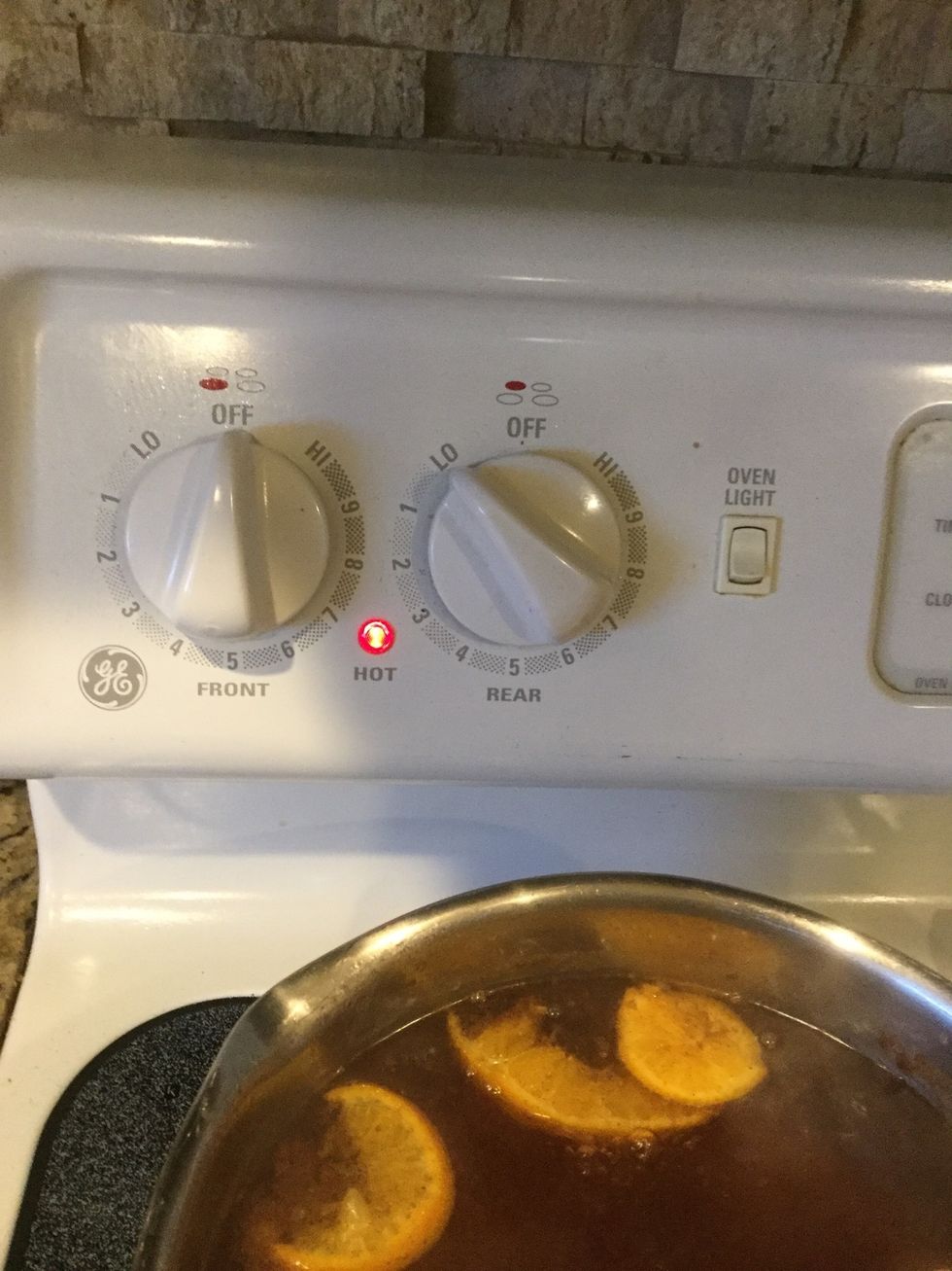 Bring to a boil and reduce heat to low.