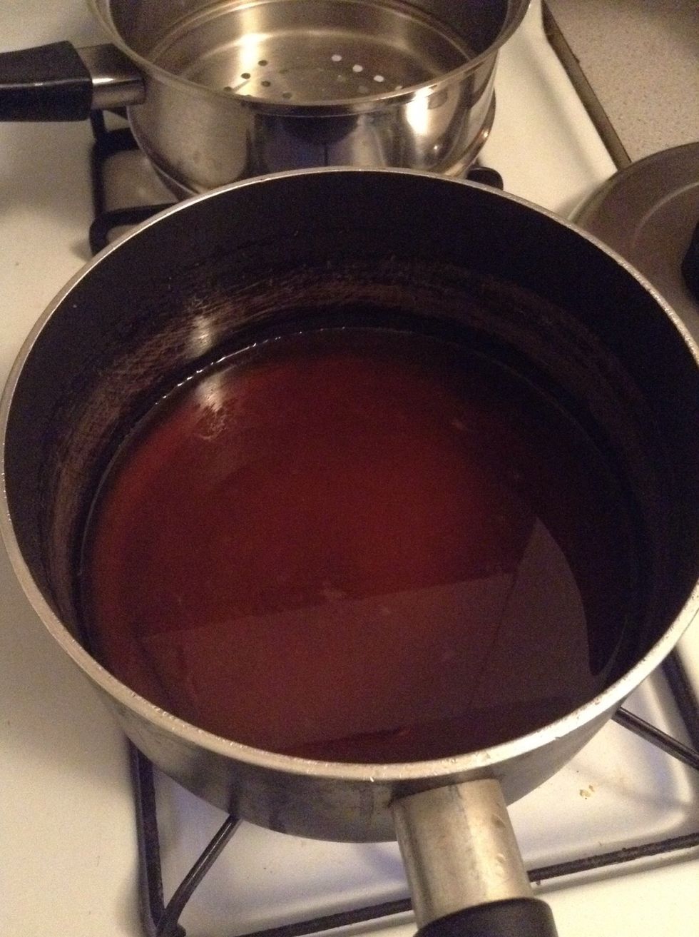 Bring to a boil and stir to ensure sugar is dissolved