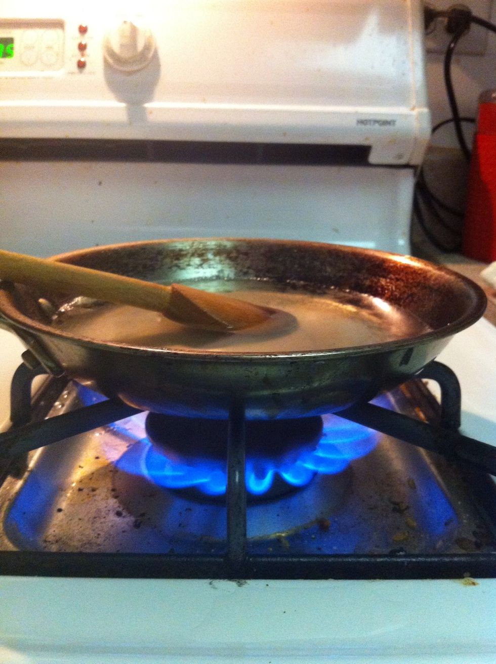 bring to a boil over moderate heat and stir until sugar is dissolved