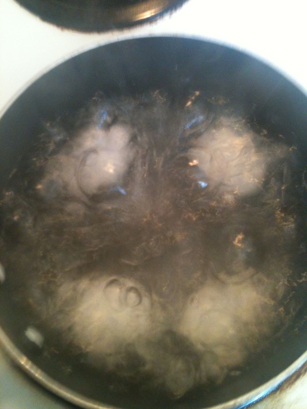 Bring to boil continue boiling until done