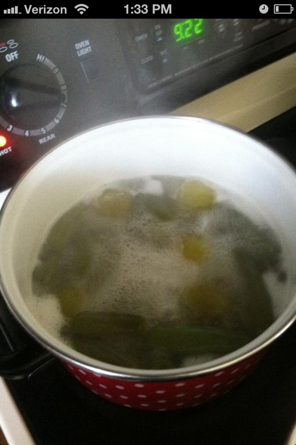 Bring to boil. Remove and set aside.