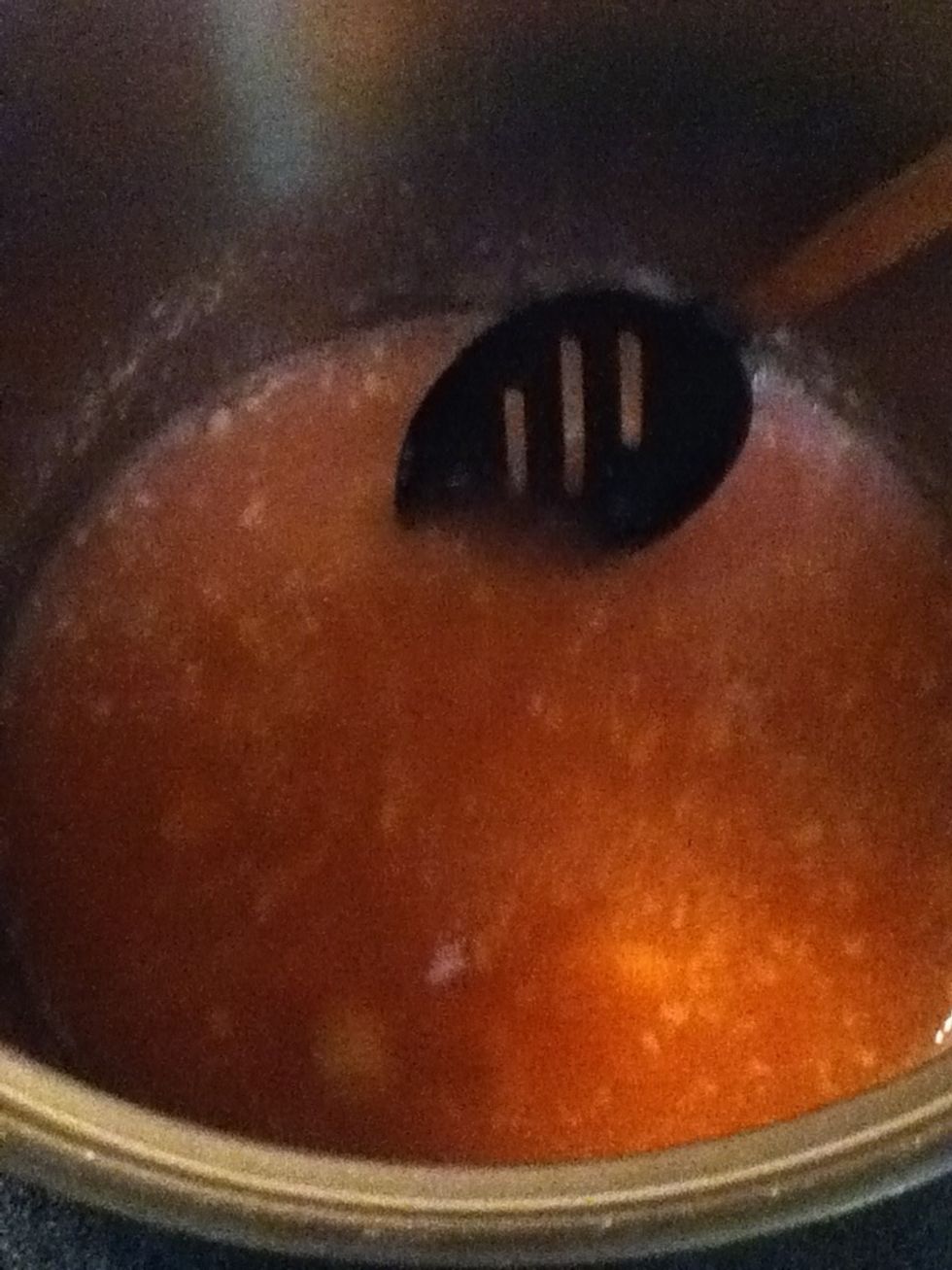 Bring to boil stirring constantly