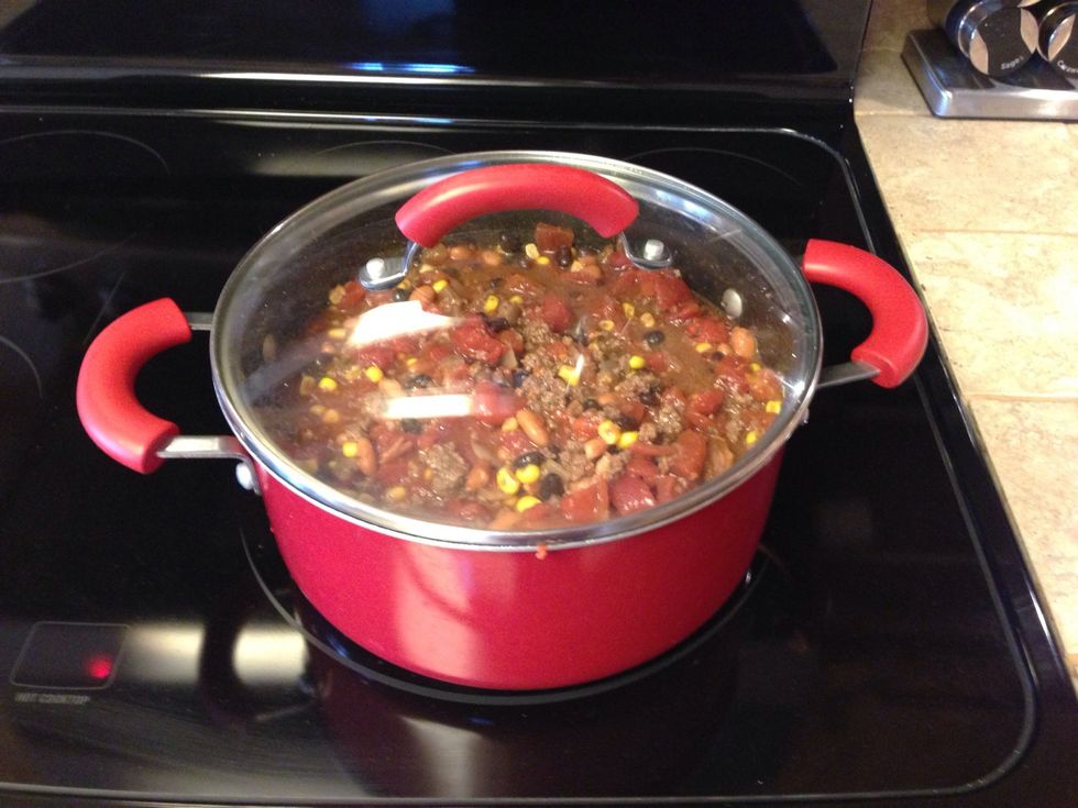Bring to boil, then simmer.