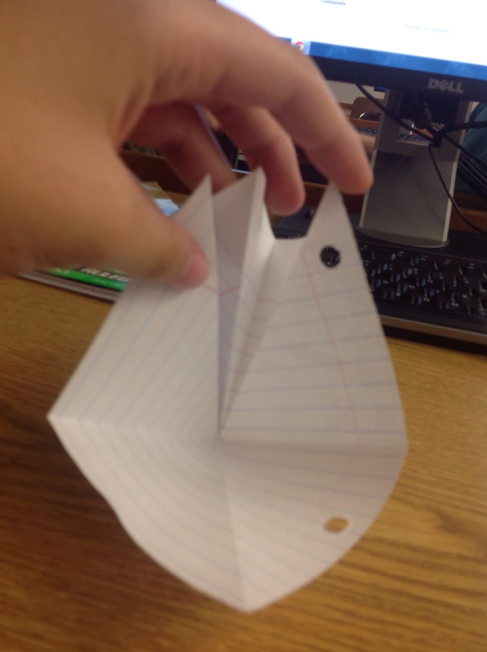 Bring together all the corners.