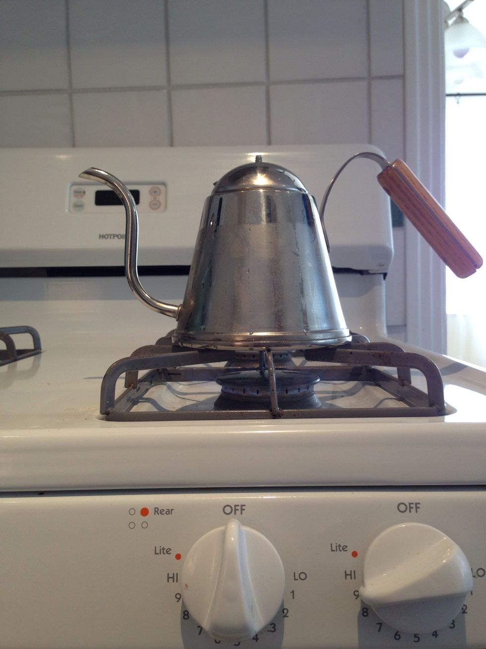 Bring water to 160-175 degrees