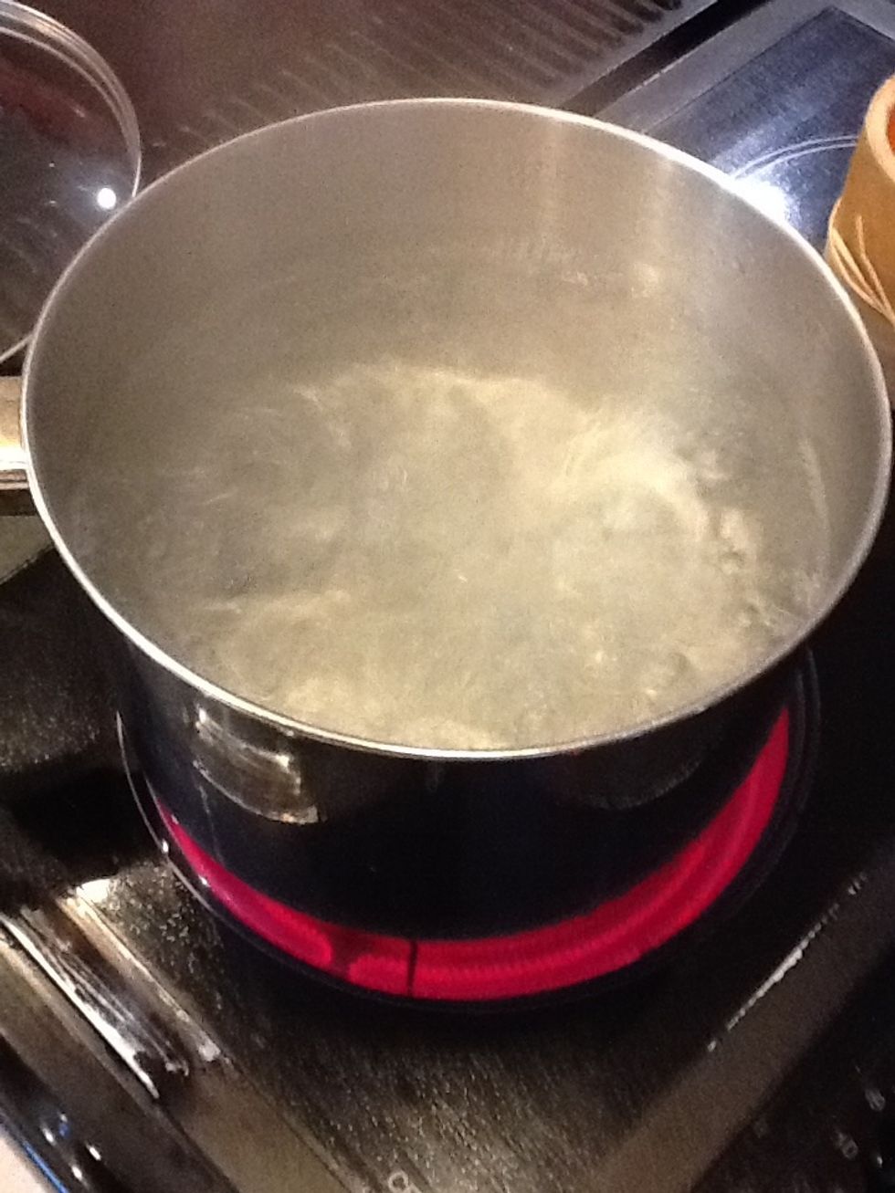 Bring water to a rapid boil.