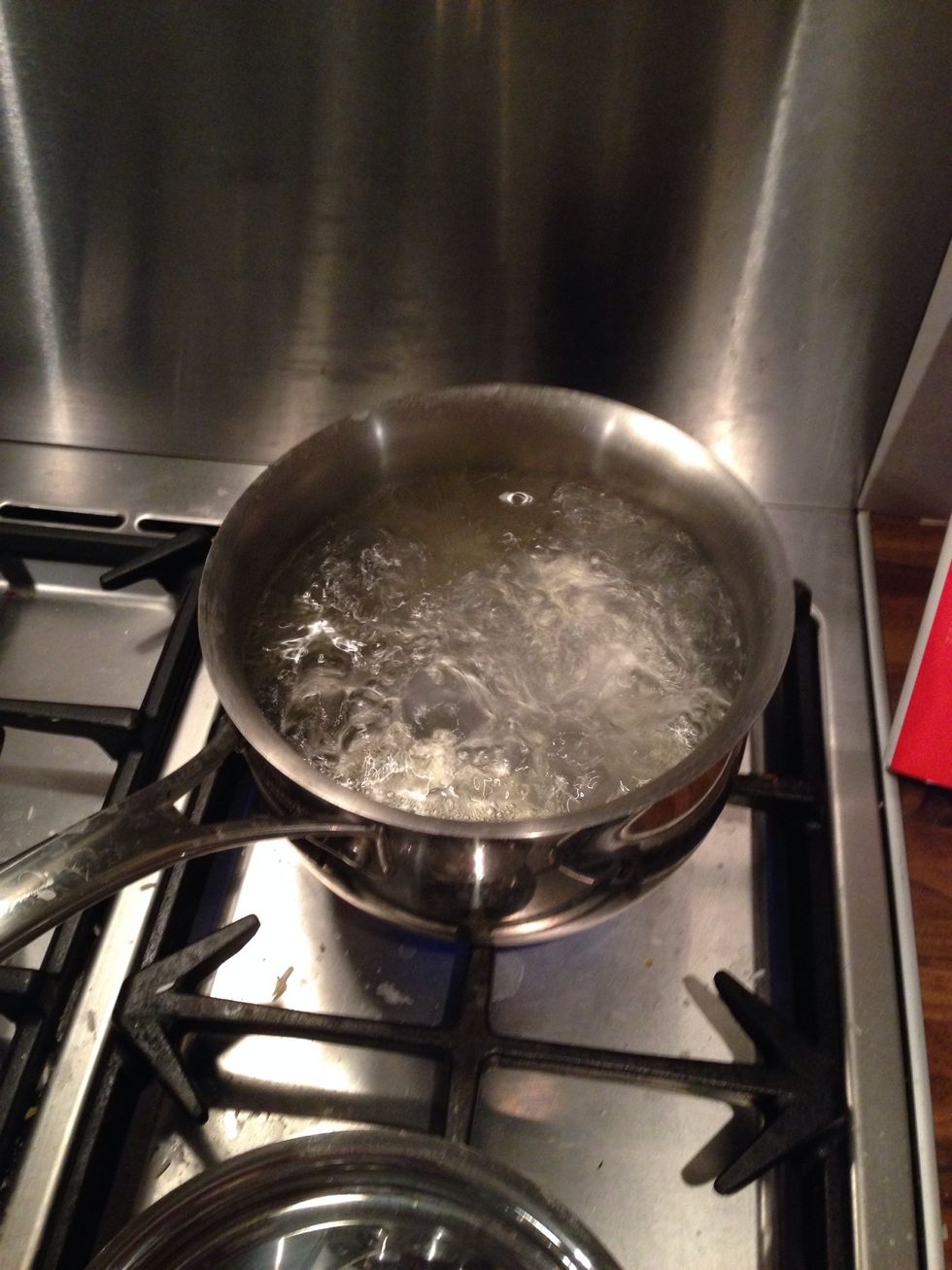 Bring water to boil for pasta