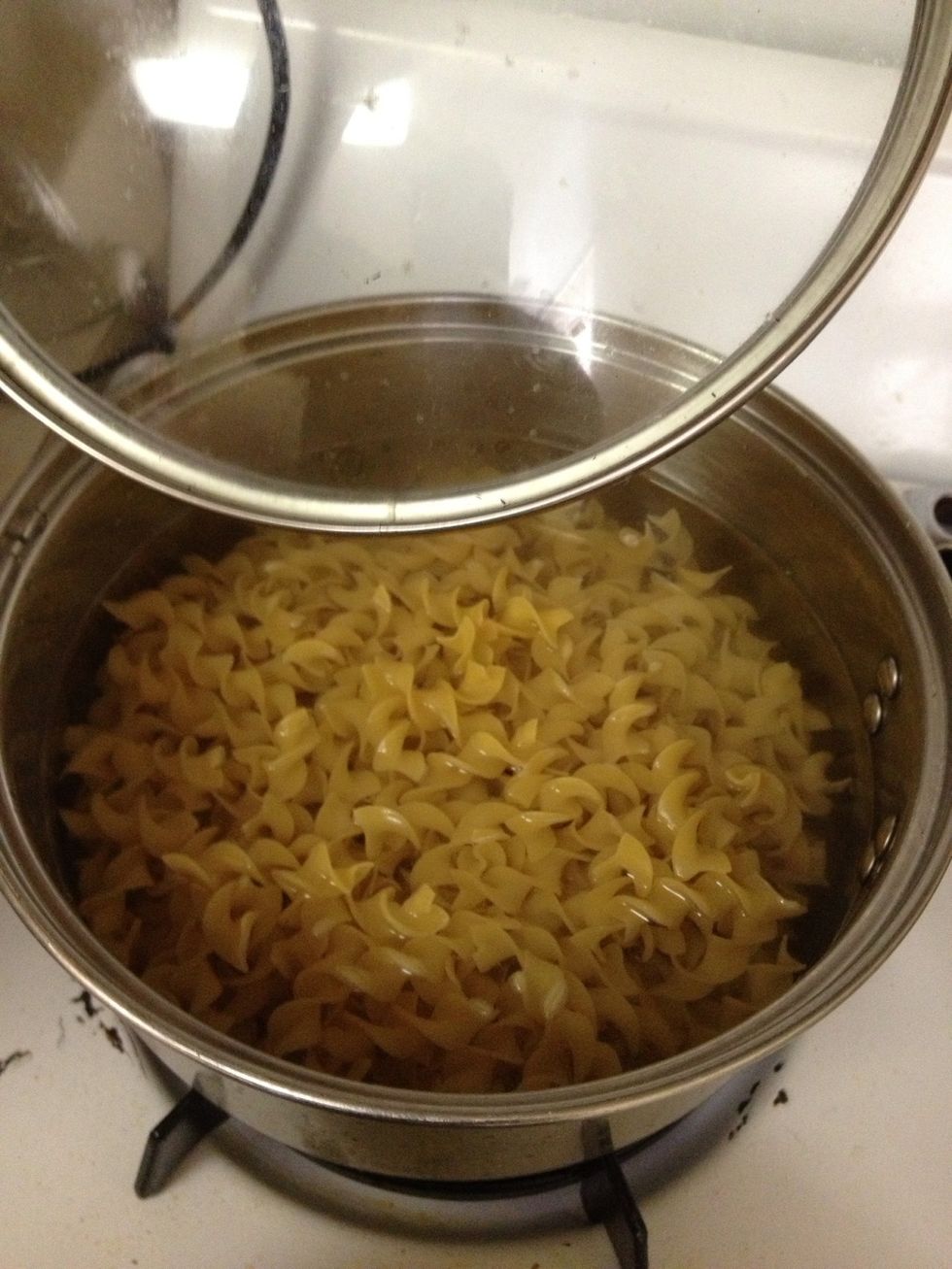 Bring your pasta to a boil with salt