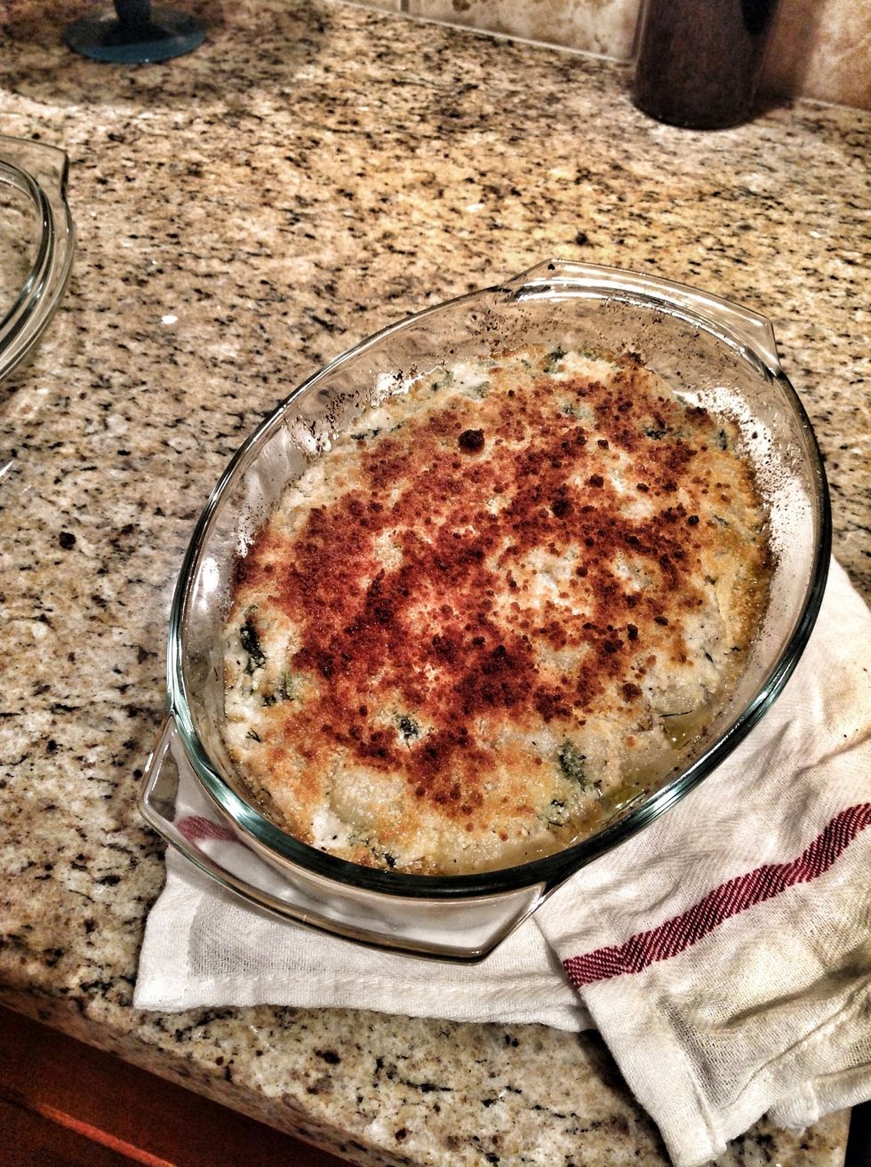 Broil on high setting for 5 to 7 minutes or until golden brown.