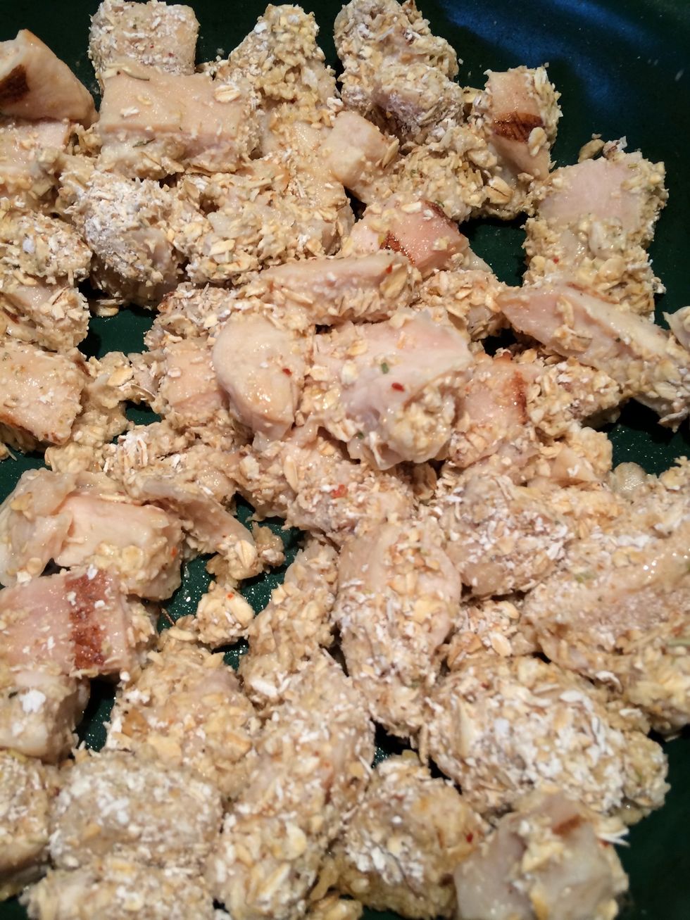 Brown chicken.
