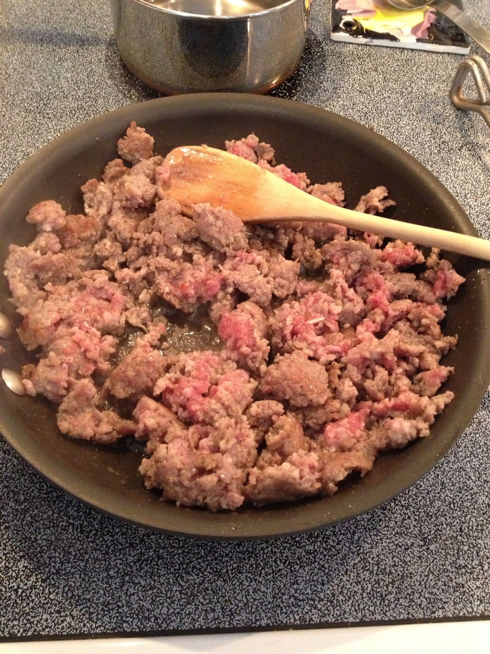 Brown sausage.