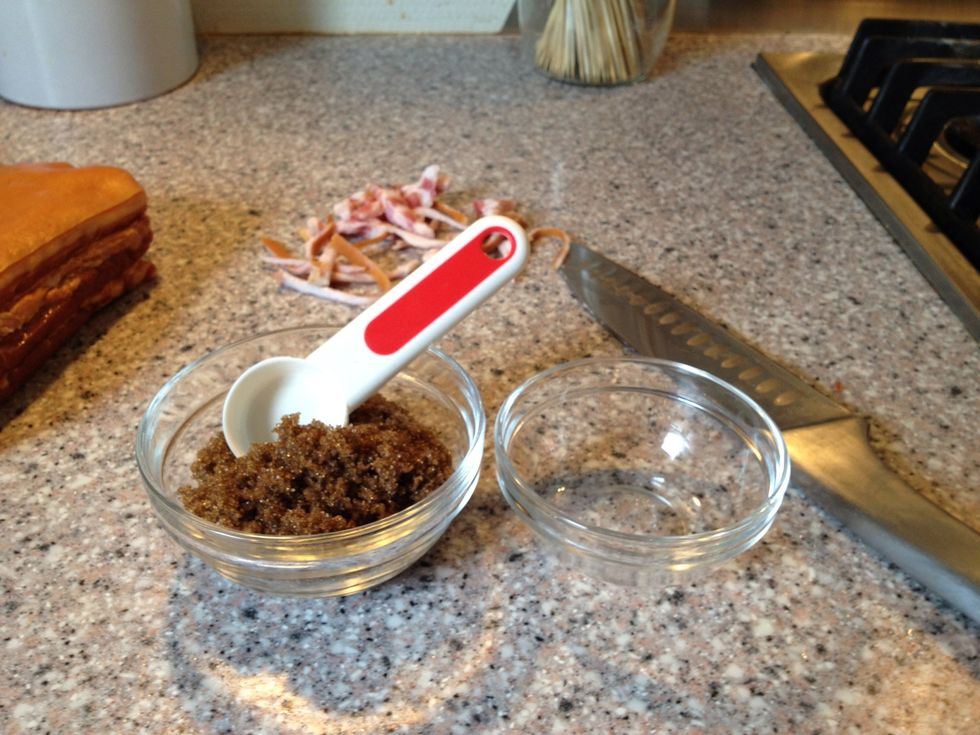 Brown sugar for the bacon