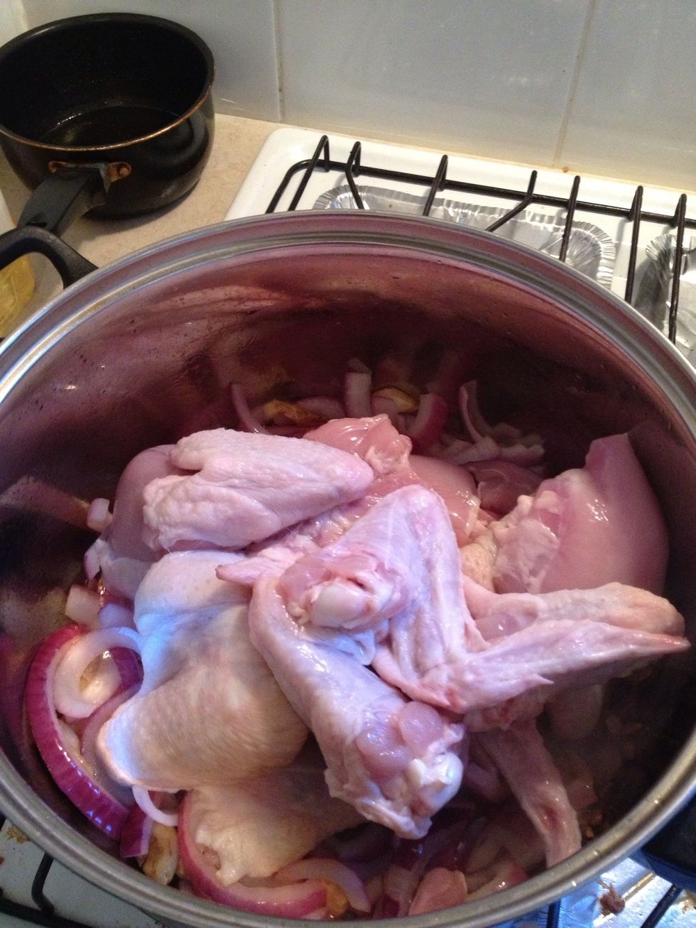 brown the chicken on all sides