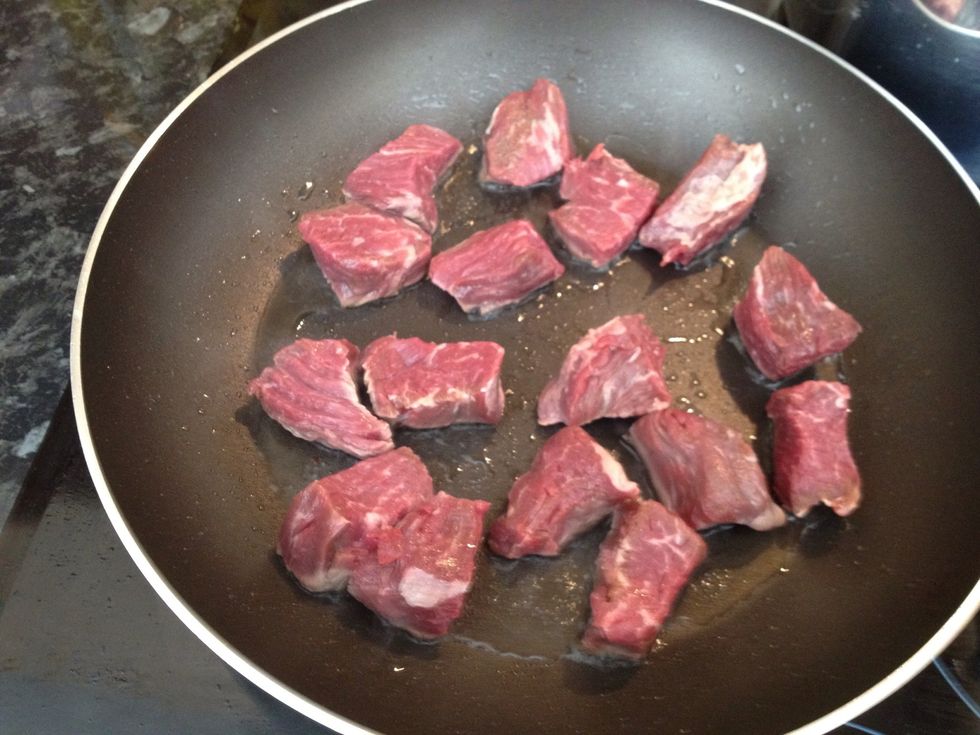 BROWN the meat... And most importantly, REST when brown. We're NOT cooking it here yet!