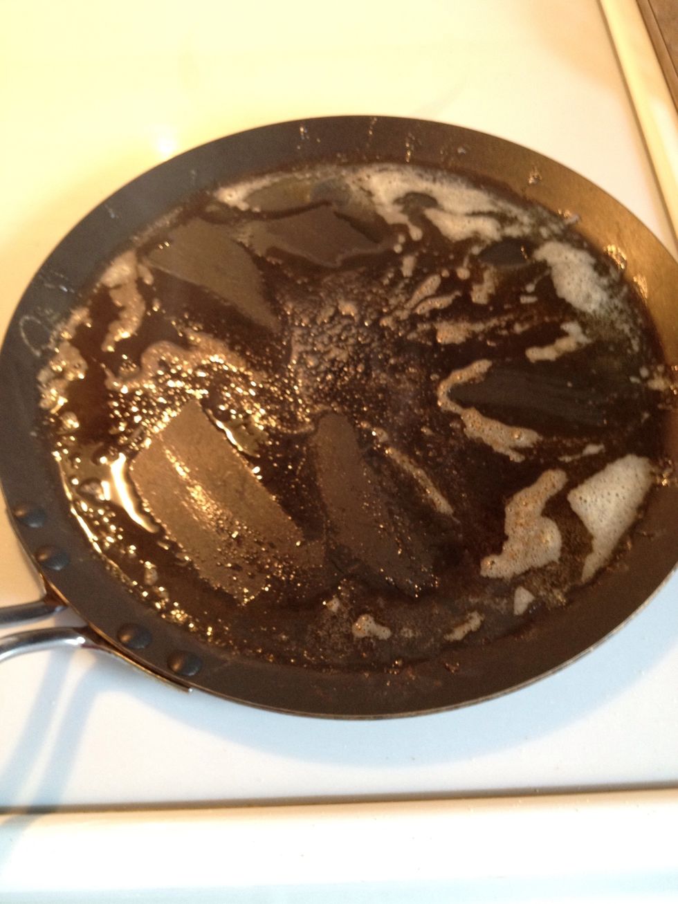 Brown your butter. If you've never done this before keep a VERY close eye on it. It will be bubbling and turning brown when it is ready. Do NOT let it burn or you will have to start over.