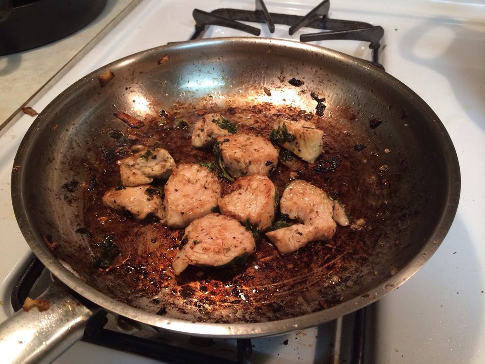 Browned in extra virgin olive oil