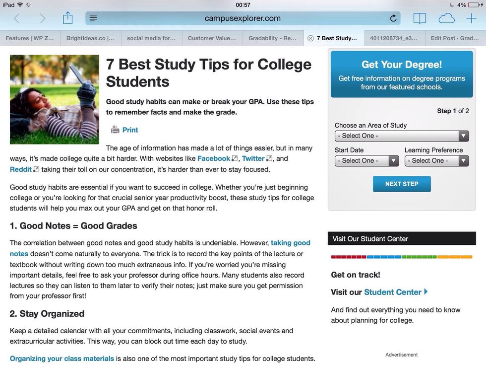 Browse any article or blog post that you like the look of, that's relevant to your audience... This can be any article, on any topic, on any website or blog. Pick one that's at least 500 words.