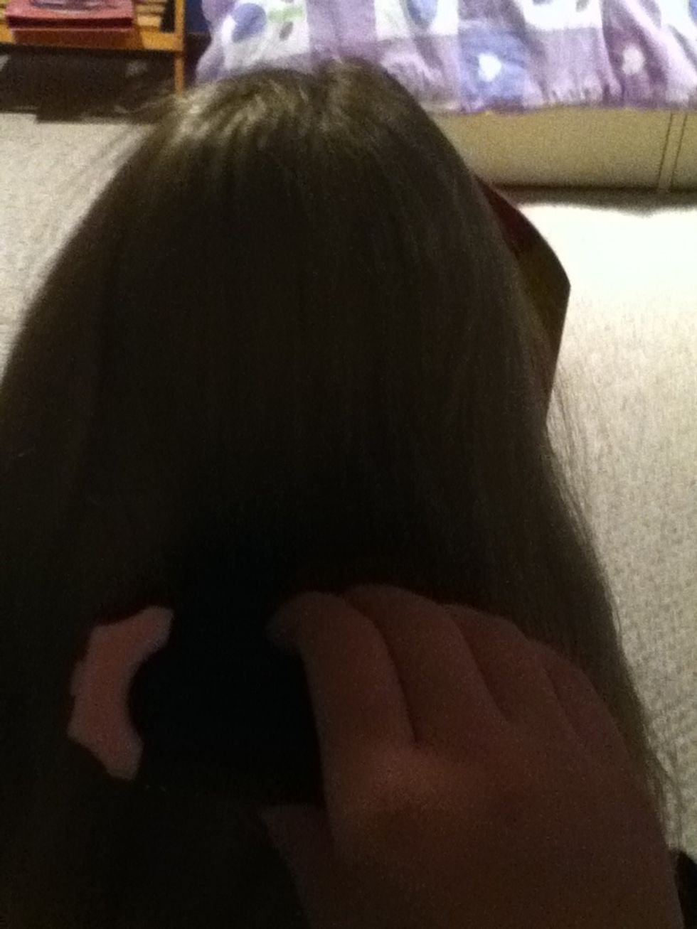 Brush hair thoroughly