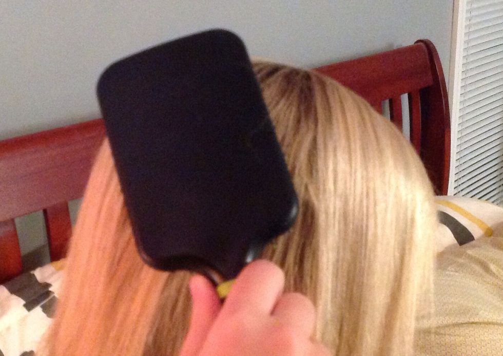 Brush hair until untangled.