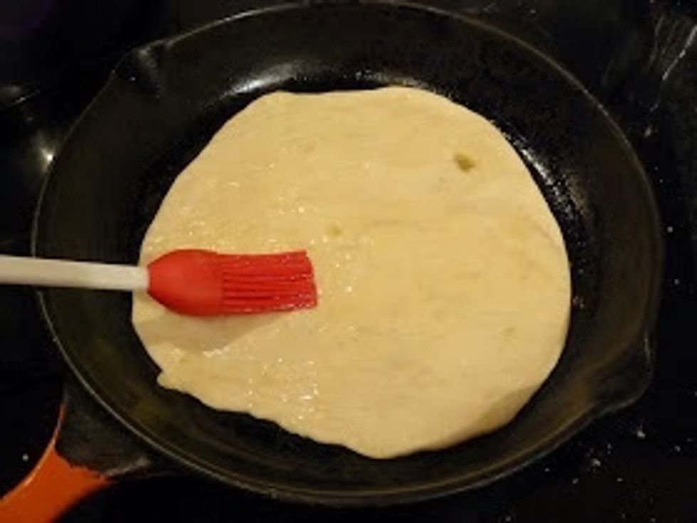 Brush lightly with oil.