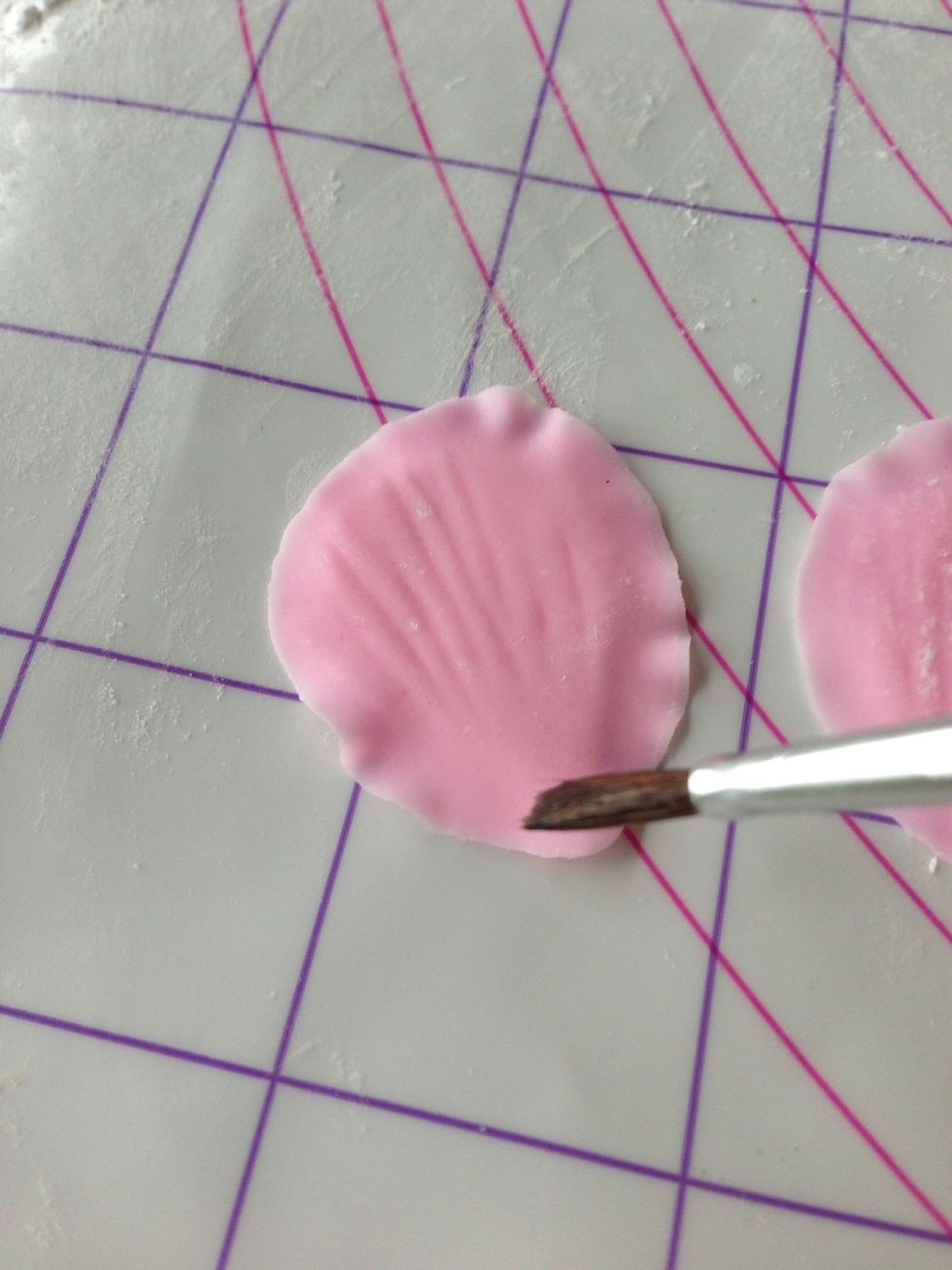 Brush little water at the end