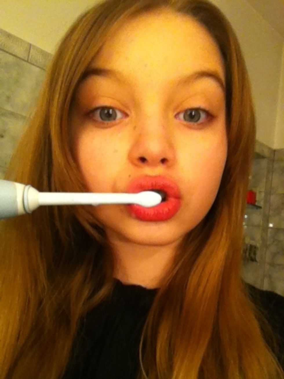 Brush my teeth