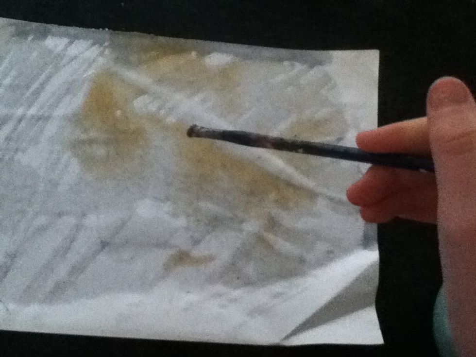 Brush on a layer of coffee