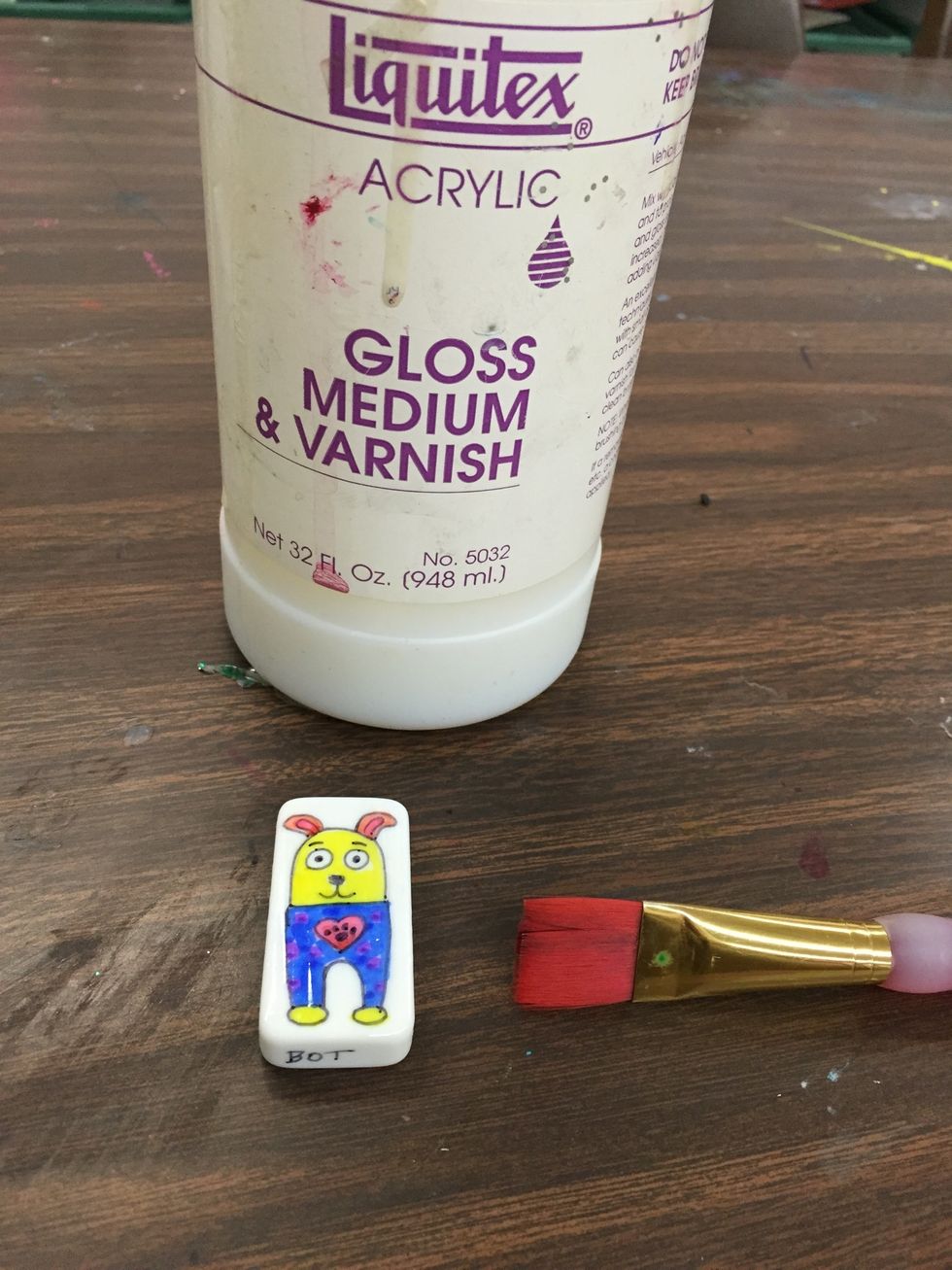 Brush on a varnish to seal and protect your bot.