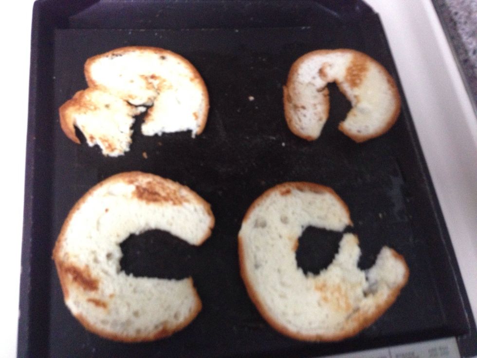 Brush with cocoanut oil on one side.