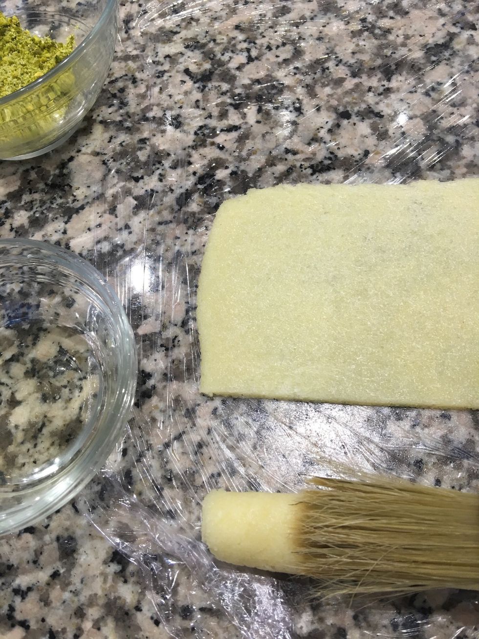 Brush with orange blossom water