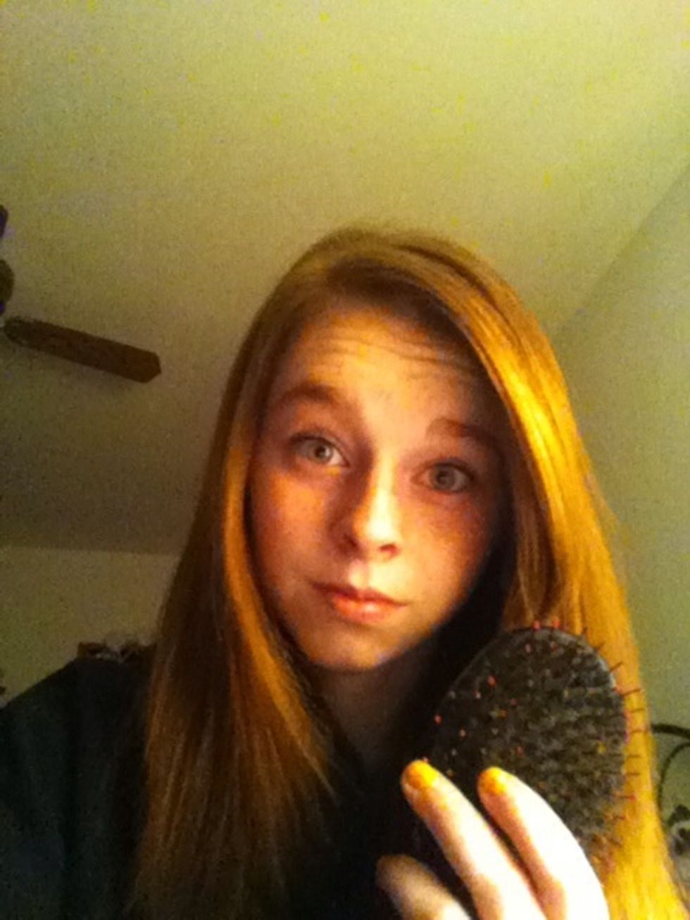 Brush your hair out:)