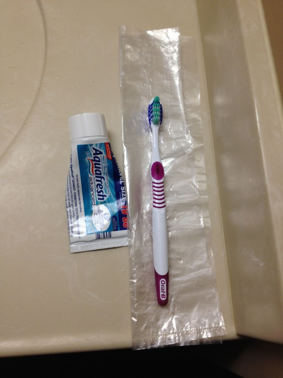 Brush your teeth. Just as you would do if you were sleeping at night. If you don't, then you might wake up with some horrific breath!