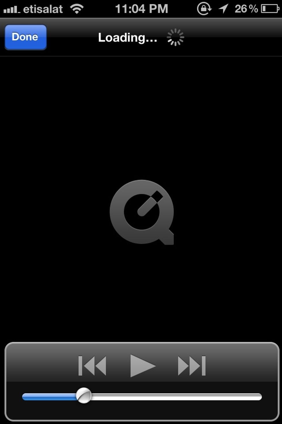 Buffering a bit. it will take a few secs only