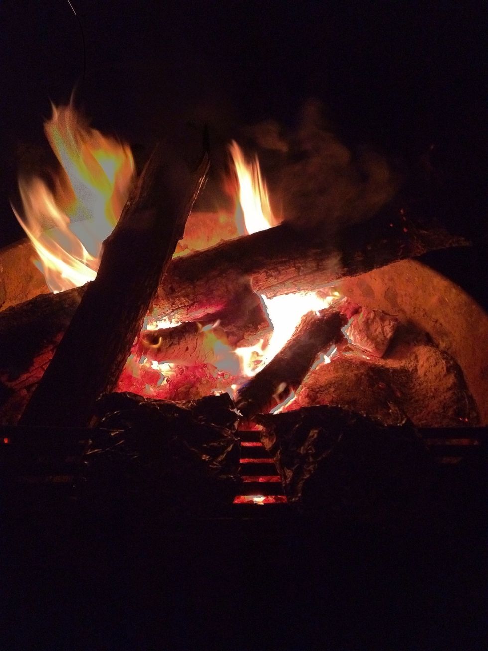 Build a good size fire