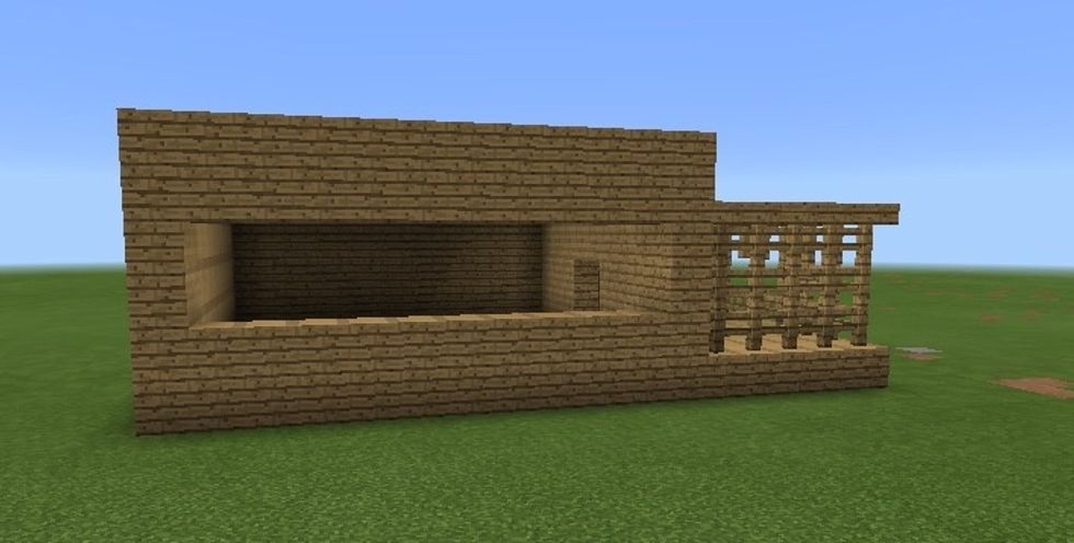 Build a hole in the side like this.