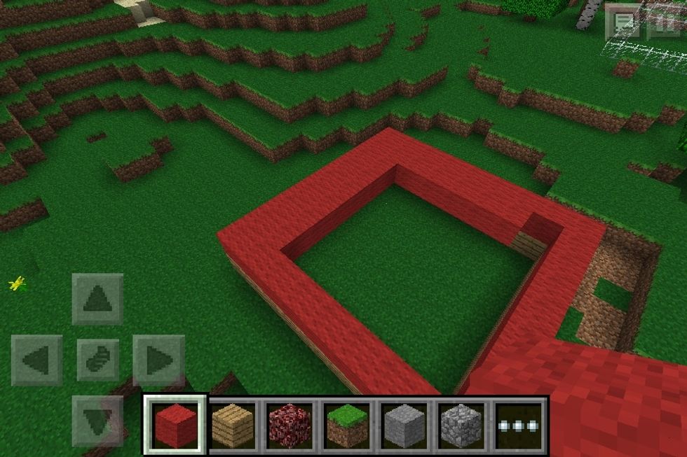 Build off of the red wool