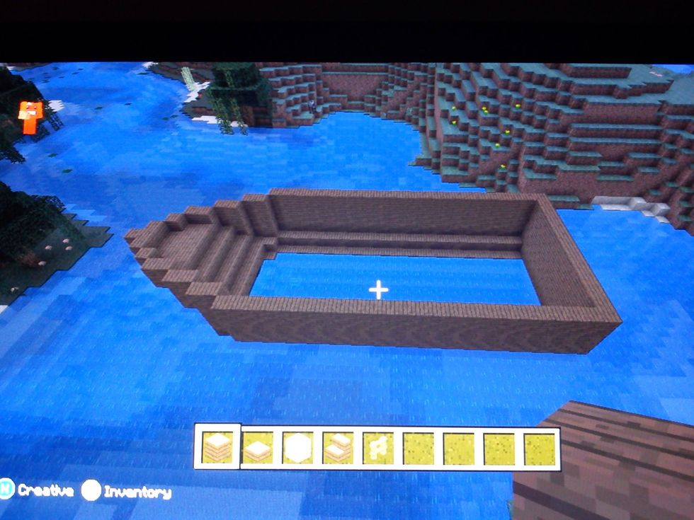 Build the hull of the boat.