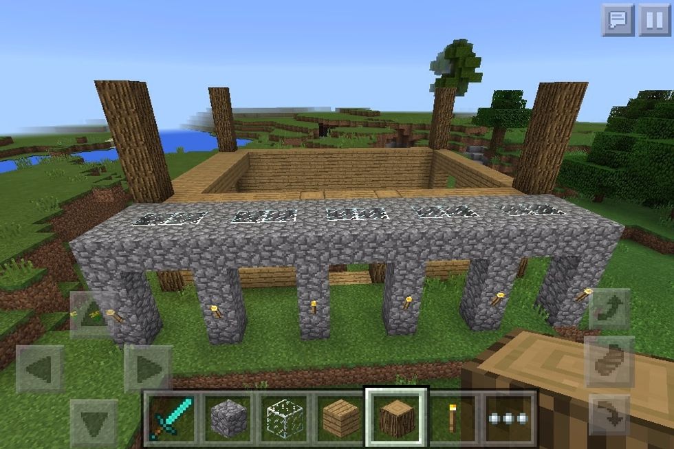 Build up supports for a 2nd floor