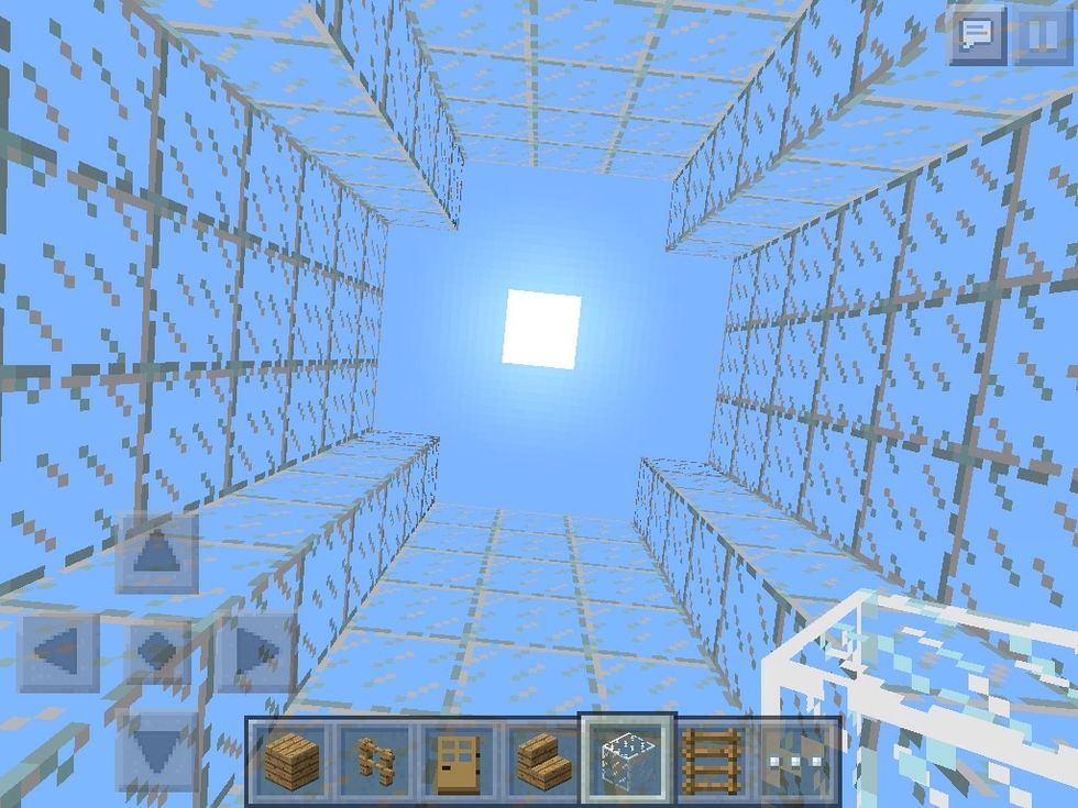 build up the walls 10 blocks