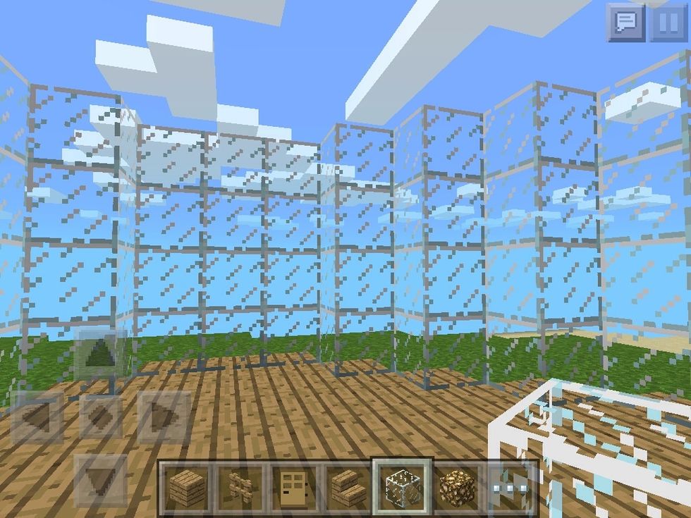 build up your walls 2-4 blocks high