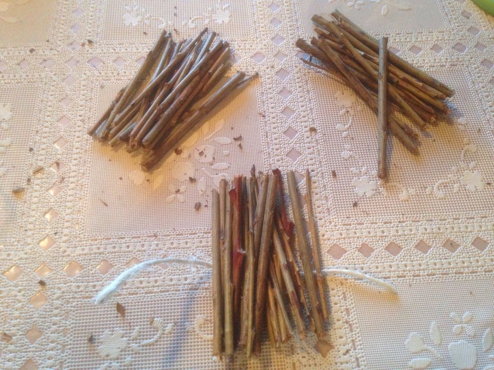 Bundle a pile together.